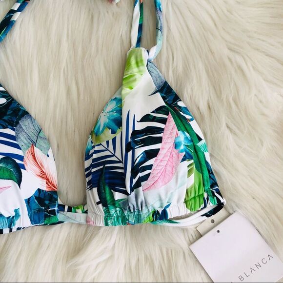 NWT La Blanca In The Moment Halter Bikini Top Size 4 - Picture 5 of 8